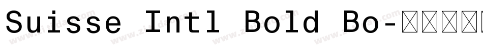 Suisse Intl Bold Bo字体转换